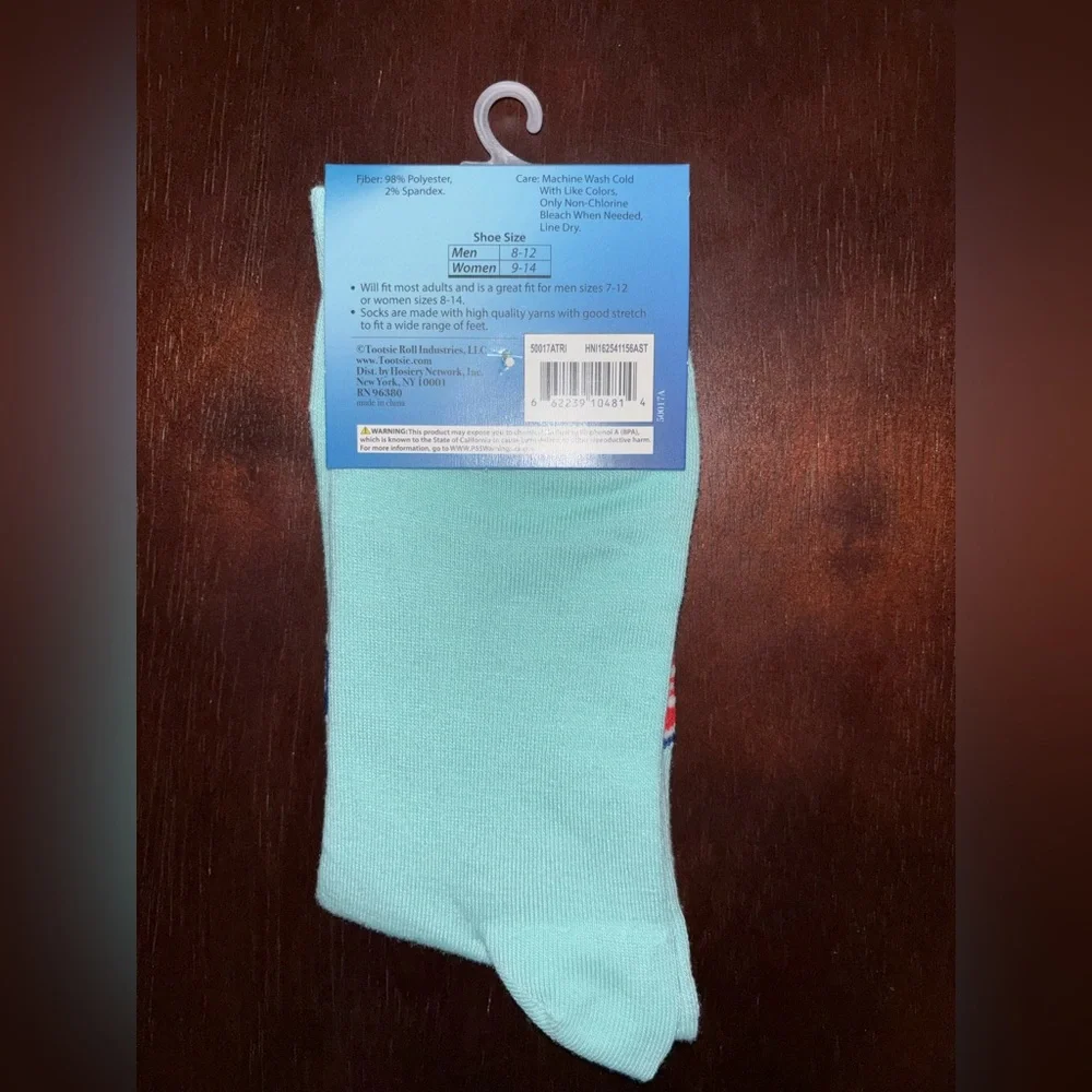 DUBBLE BUBBLE NOVELTY CREW SOCKS NWT MEN’S SHOE SIZE 8-12